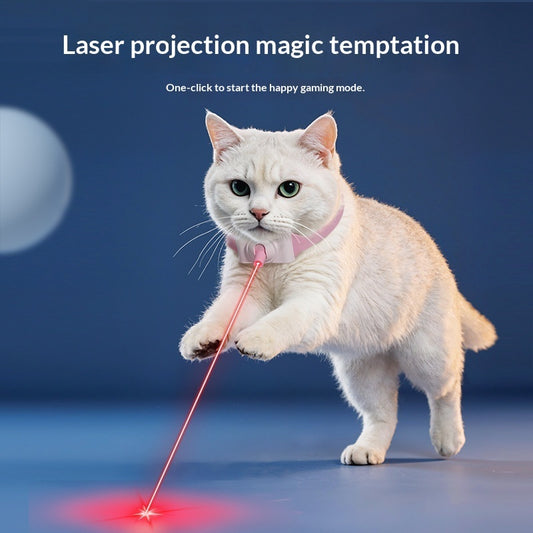 Cross-border New Product Laser Pet Collar With Toy Features