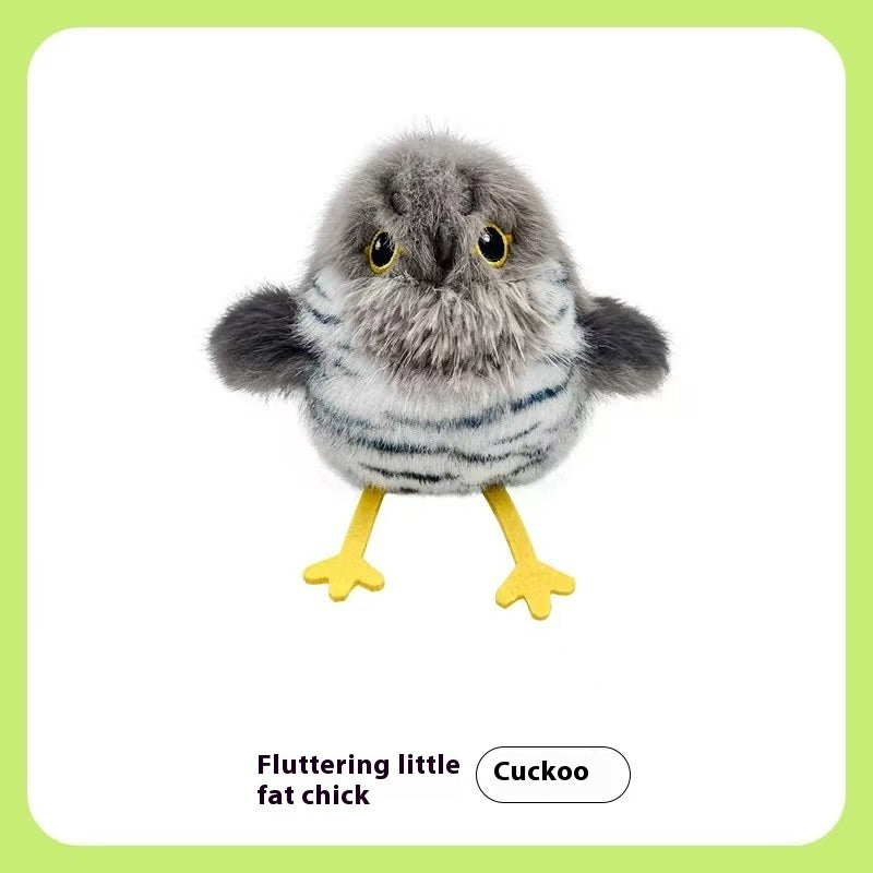 Gravity Flutter Small Fat Cat Self-Hi Relieving Stuffy Toy Simulation Bird