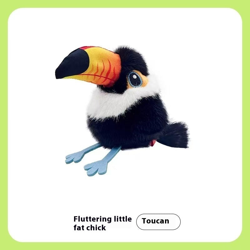 Gravity Flutter Small Fat Cat Self-Hi Relieving Stuffy Toy Simulation Bird